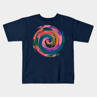 Rainbow Spiral 13 Kids T-Shirt